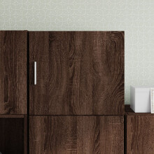 Berkfield Wall Cabinet Brown Oak 45x42.5x40 cm Engineered Wood