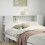 Berkfield Headboard with Storage White 150 cm Solid Wood Pine 1