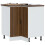 Berkfield Kitchen Corner Base Cabinet Lucca Brown Oak Engineered Wood 1