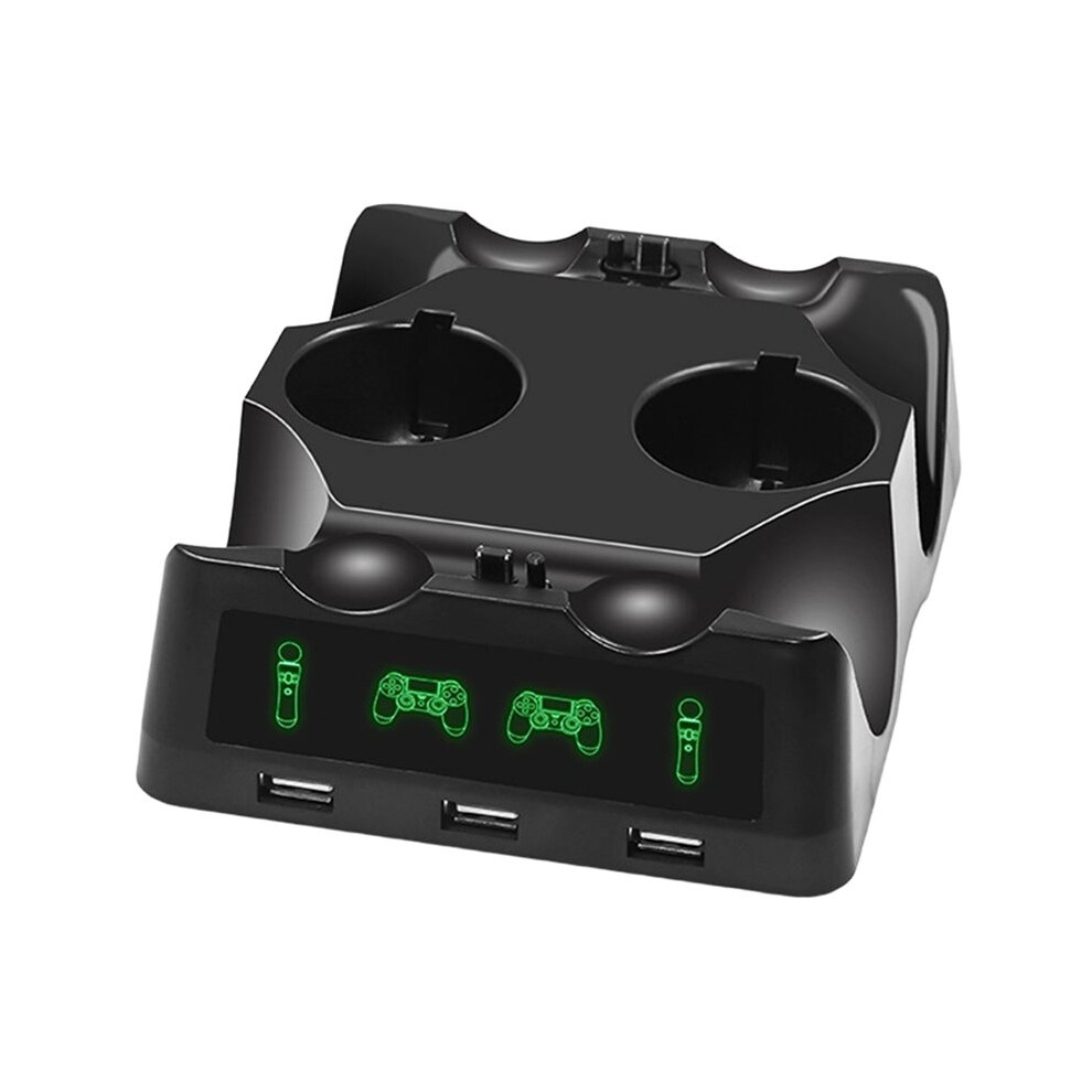4 In 1 Controller Charging Dock Station Stand For Ps4 Psvr Vr Move Quad Charger For Ps Move Controller 6033336936341