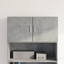 Berkfield Wall Cabinet Concrete Grey 80x42.5x40 cm Engineered Wood