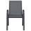 Berkfield Stackable Garden Chairs 6 pcs Grey Textilene Fabric 4