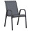 Berkfield Stackable Garden Chairs 6 pcs Grey Textilene Fabric 5