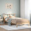 Berkfield Bookcase Bed without Mattress 75x190 cm Small Single Solid Wood Pine 1