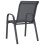 Berkfield Stackable Garden Chairs 6 pcs Grey Textilene Fabric 7
