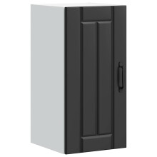 Berkfield Kitchen Wall Cabinet Lucca Black Engineered Wood