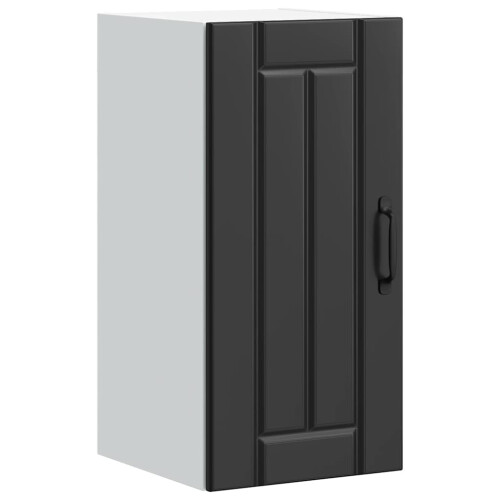 Berkfield Kitchen Wall Cabinet Lucca Black Engineered Wood