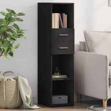 Berkfield Highboard Black 30x42.5x124 cm Engineered Wood