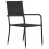 Berkfield Garden Dining Chairs 6 pcs Stackable Black Poly Rattan 2