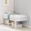 Berkfield Bed Frame without Mattress White 90x190 cm Single Solid Wood Pine 1