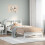 Berkfield Bookcase Bed without Mattress White 90x190 cm Single Solid Wood Pine 1