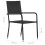 Berkfield Garden Dining Chairs 6 pcs Stackable Black Poly Rattan 6