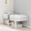 Berkfield Bed Frame without Mattress White 75x190 cm Small Single Solid Wood Pine 1