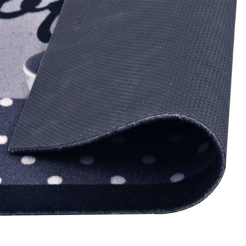 Berkfield Kitchen Carpet Washable Coffee Blue 60x300 cm 2