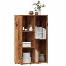 Berkfield Book Cabinet Old Wood 50x25x80 cm Engineered Wood