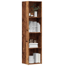 Berkfield Book Cabinet Old Wood 36x30x143 cm Engineered Wood