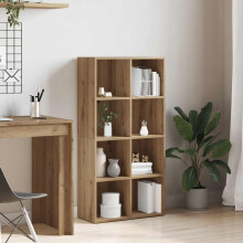 Berkfield Book Cabinet Artisan Oak 66x30x130 cm Engineered Wood