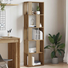 Berkfield Book Cabinet Artisan Oak 45x24x159 cm Engineered Wood