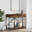 Berkfield Console Table Smoked Oak 100x39x78.5 cm Engineered Wood 1