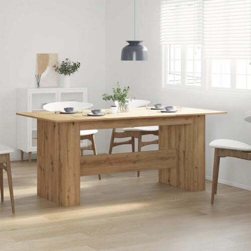Berkfield Dining Table Artisan Oak 180x90x76 cm Engineered Wood