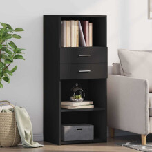 Berkfield Highboard Black 50x42.5x124 cm Engineered Wood