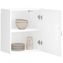 Berkfield Kitchen Wall Cabinet Lucca White Engineered Wood
