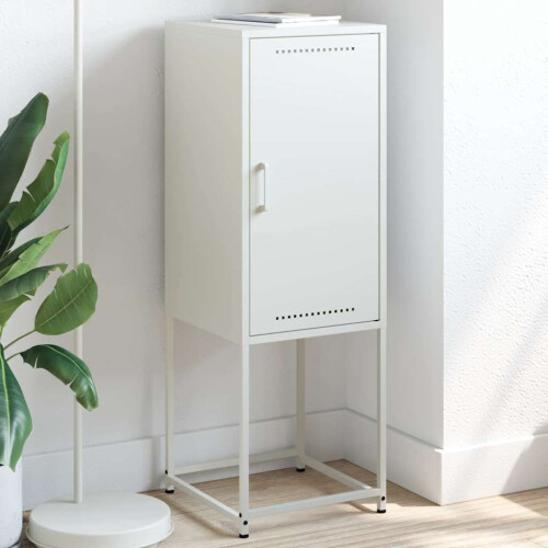 Berkfield Highboard White 36x39x107 cm Steel