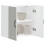 Berkfield Kitchen Wall Cabinet Lucca White Engineered Wood 1