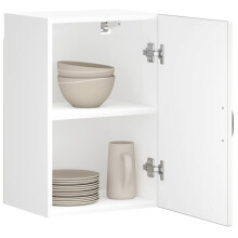 Berkfield Kitchen Wall Cabinet Lucca White Engineered Wood