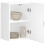 Berkfield Kitchen Wall Cabinet Lucca White Engineered Wood 1