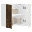 Berkfield Kitchen Wall Cabinet Lucca Smoked Oak Engineered Wood 1