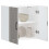 Berkfield Kitchen Wall Cabinet Lucca Grey Sonoma Engineered Wood 1