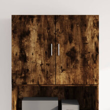 Berkfield Wall Cabinet Smoked Oak 80x42.5x64 cm Engineered Wood