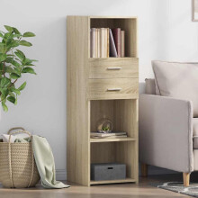 Berkfield Highboard Sonoma Oak 40x42.5x124 cm Engineered Wood