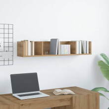 Berkfield CD Wall Shelf Artisan Oak 100x18x18 cm Engineered Wood