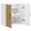 Berkfield Kitchen Wall Cabinet Lucca Sonoma Oak Engineered Wood 1
