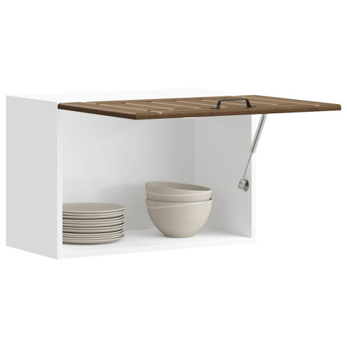 Berkfield Kitchen Wall Cabinet Lucca Brown Oak Engineered Wood