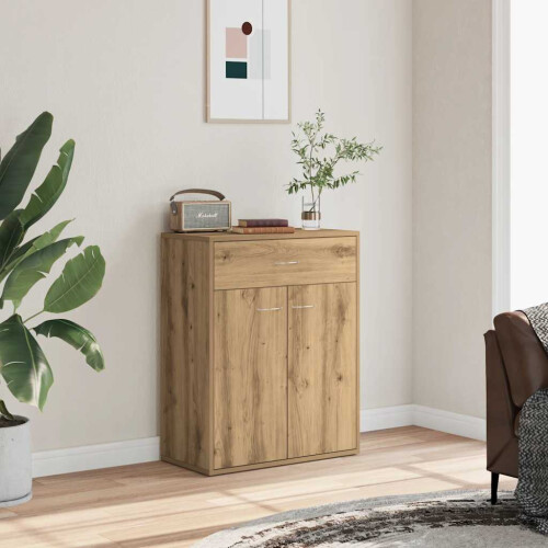 Berkfield Sideboard Artisan Oak 60x30x75 cm Engineered Wood