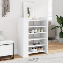 Berkfield Shoe Cabinet White 74.5x37.5x100 cm Engineered Wood
