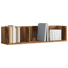 Berkfield CD Wall Shelf Old Wood 75x18x18 cm Engineered Wood