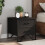 Berkfield Bedside Cabinet Black 40x41x40 cm Engineered Wood 1