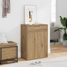 Berkfield Shoe Cabinet Artisan Oak 60x35x84 cm Engineered Wood