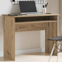 Berkfield Desk Artisan Oak 90x50x74 cm Engineered Wood