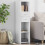 Berkfield Highboard White 30x42.5x124 cm Engineered Wood 1