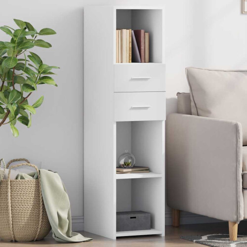 Berkfield Highboard White 30x42.5x124 cm Engineered Wood
