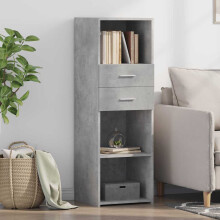 Berkfield Highboard Concrete Grey 40x42.5x124 cm Engineered Wood