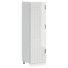 Berkfield Kitchen Cupboard Lucca High Gloss White Engineered Wood