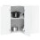 Berkfield Kitchen Wall Corner Cabinet Lucca High Gloss White Engineered Wood 1