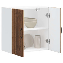Berkfield Kitchen Wall Cabinet Lucca Old Wood Engineered Wood