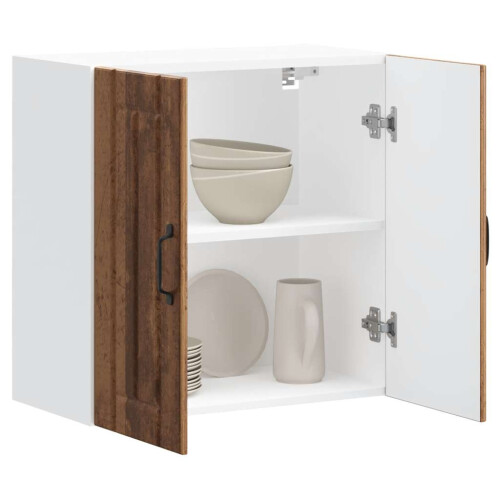 Berkfield Kitchen Wall Cabinet Lucca Old Wood Engineered Wood